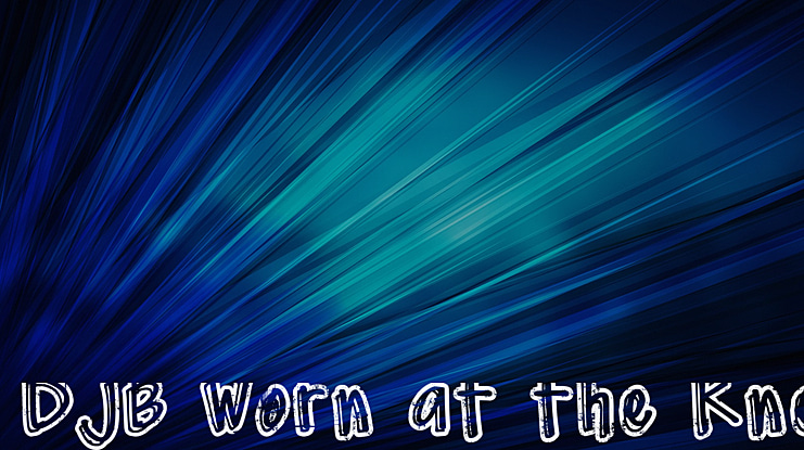 DJB Worn at the Knees Font