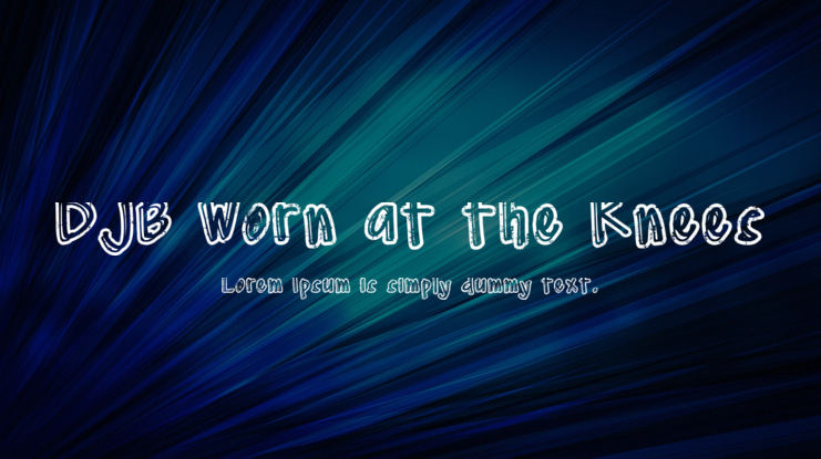 DJB Worn at the Knees Font