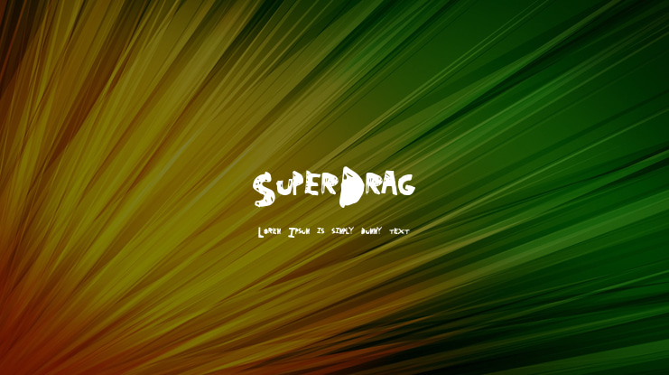 SuperDrag Font