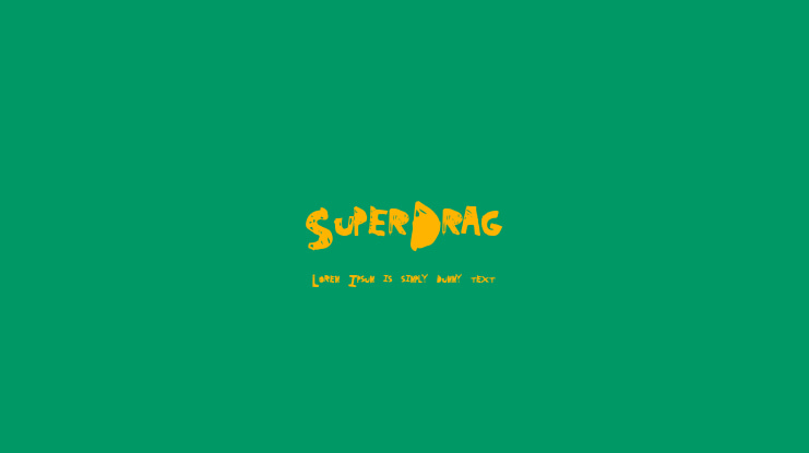 SuperDrag Font