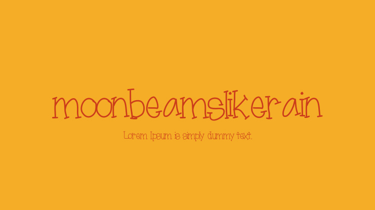 moonbeamslikerain Font