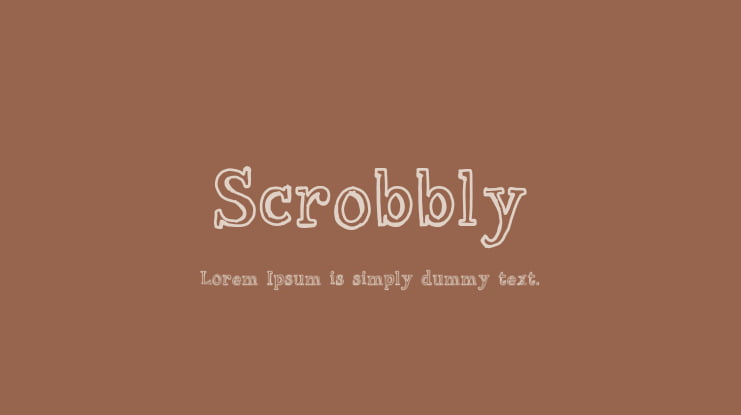 Scrobbly Font
