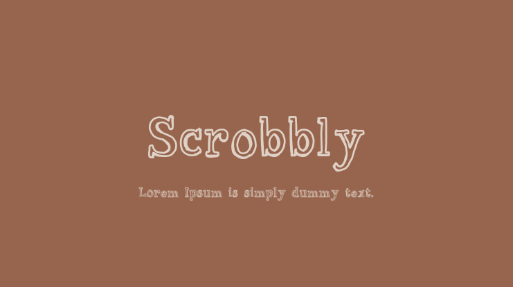 Scrobbly Font