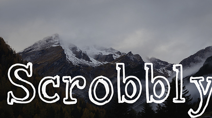 Scrobbly Font