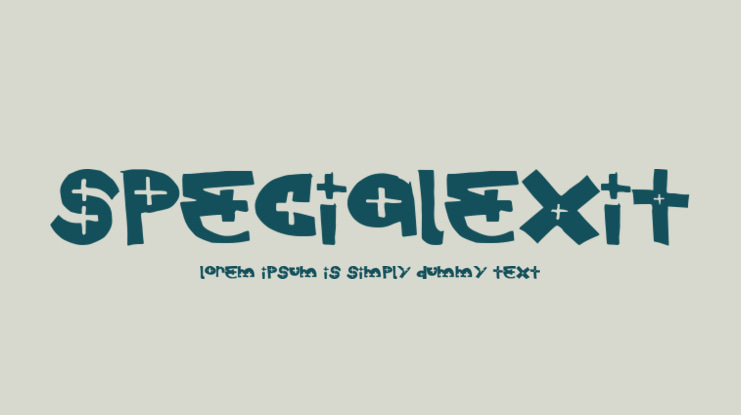 SpecialExit Font