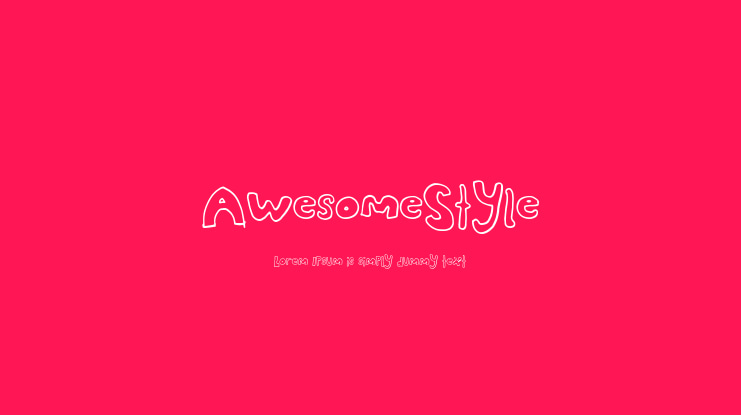 AwesomeStyle Font