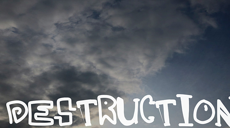 destruction Font