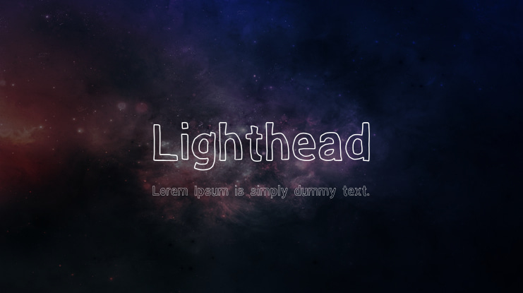 Lighthead Font