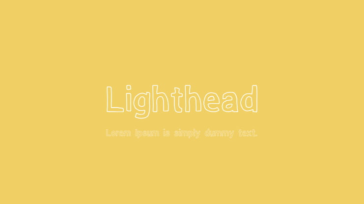 Lighthead Font