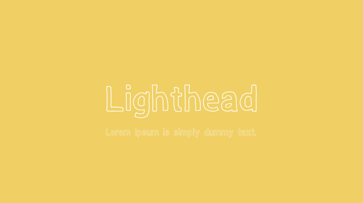 Lighthead Font