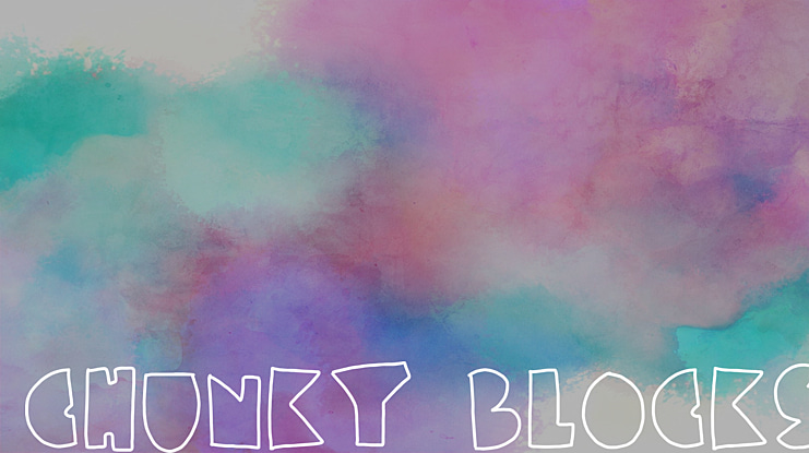 chunky blocks Font