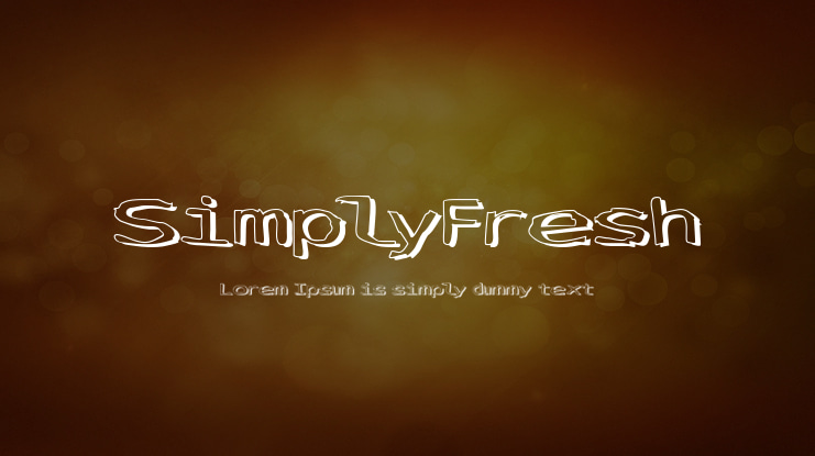 SimplyFresh Font