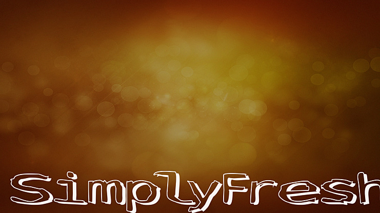 SimplyFresh Font