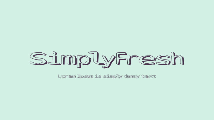 SimplyFresh Font