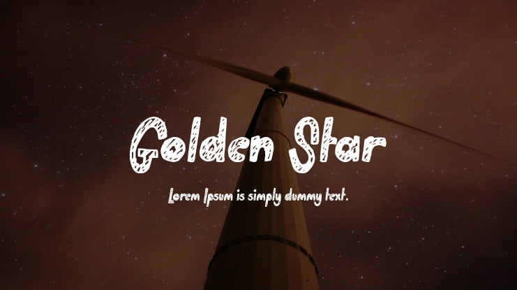 Golden Star Font