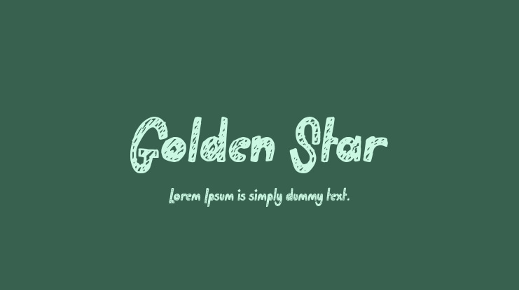 Golden Star Font