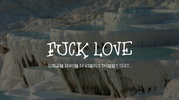 Fuck Love Font