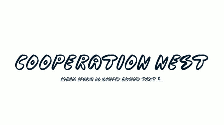 Cooperation Nest Font