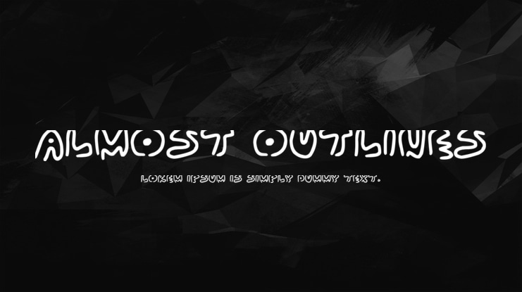 Almost Outlines Font