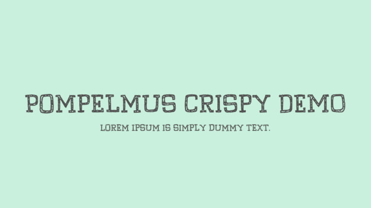 Pompelmus Crispy DEMO Font