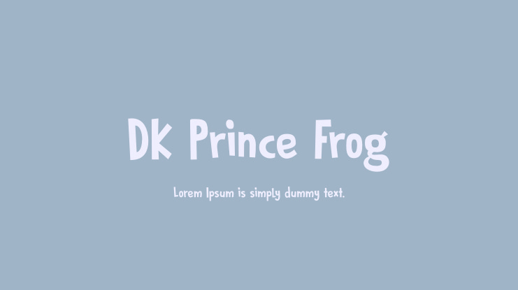 DK Prince Frog Font
