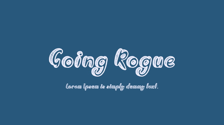 Going Rogue Font