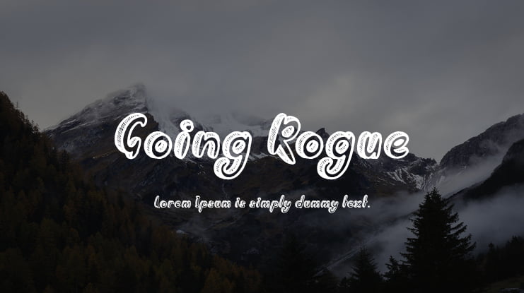 Going Rogue Font