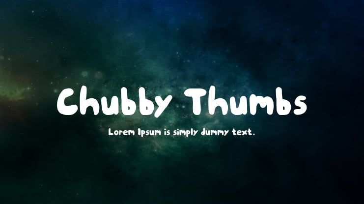 Chubby Thumbs Font