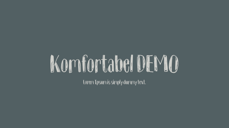 Komfortabel DEMO Font