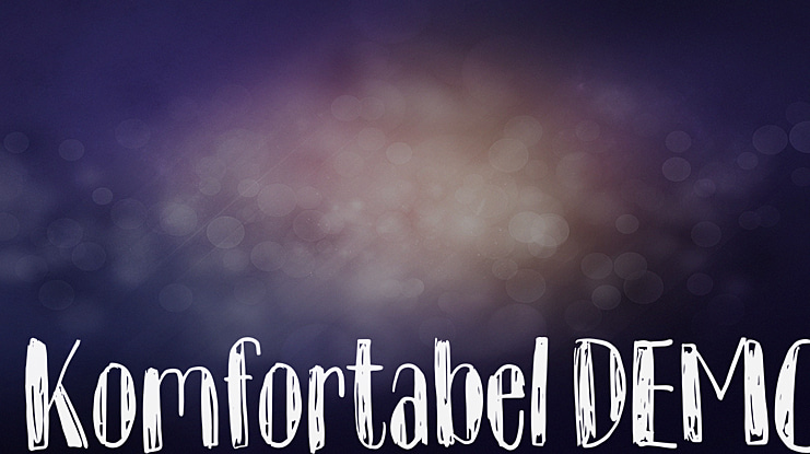 Komfortabel DEMO Font