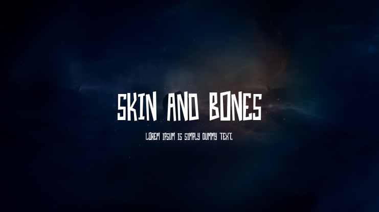 Skin And Bones Font