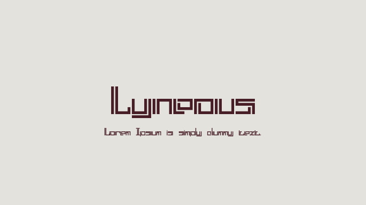 Lyneous Font