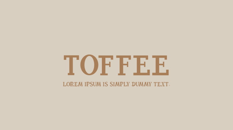 TOFFEE Font