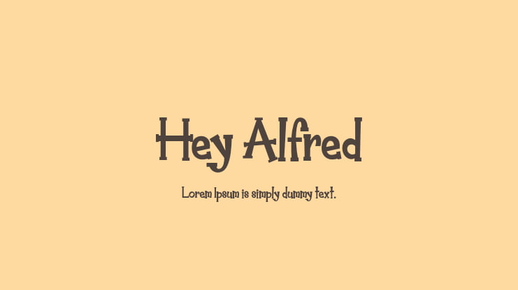 Hey Alfred Font Family