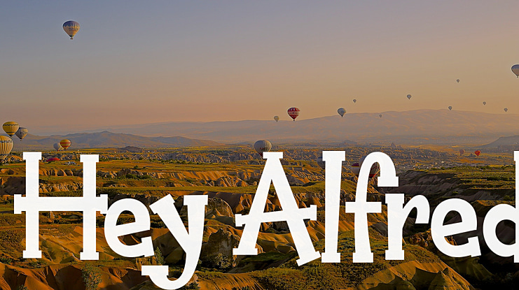 Hey Alfred Font Family