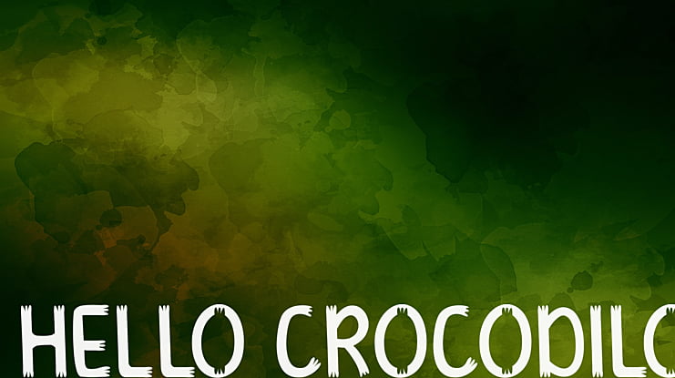 HELLO CROCODILO Font