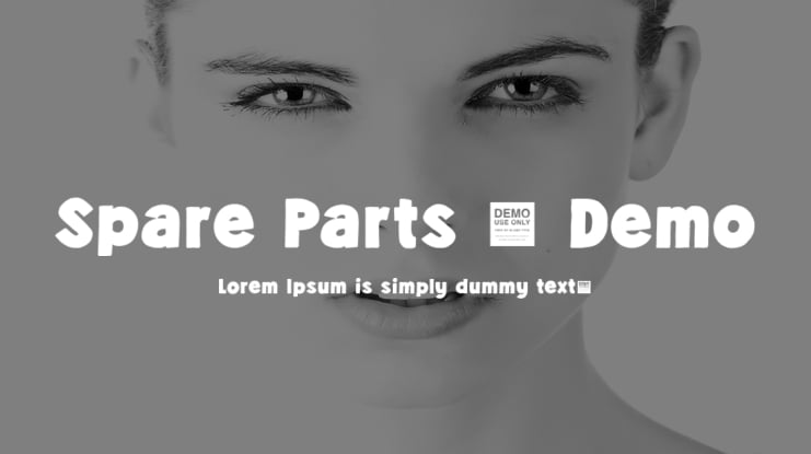 Spare Parts - Demo Font