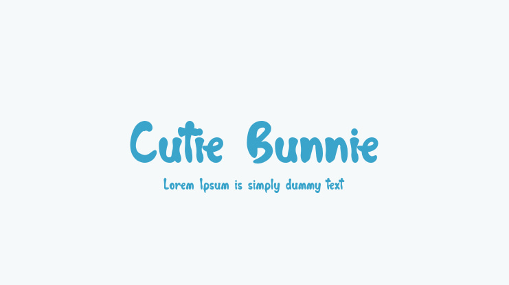 Cutie Bunnie Font