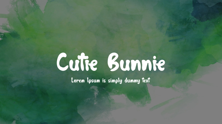 Cutie Bunnie Font