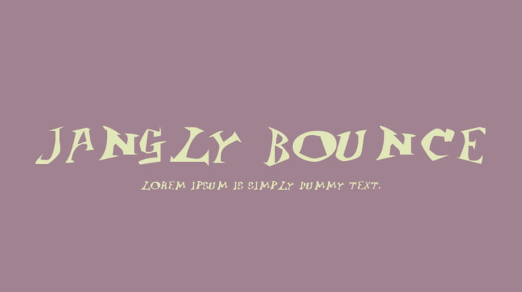 Jangly Bounce Font