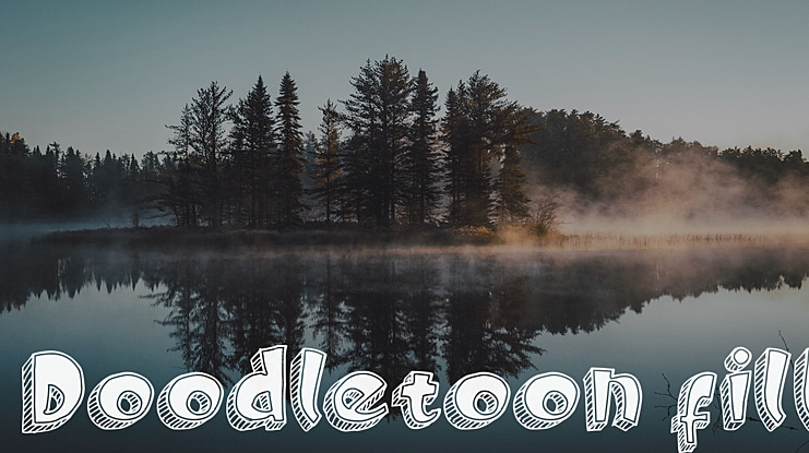 Doodletoon fill Font