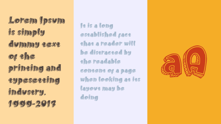 Doodletoon fill Font