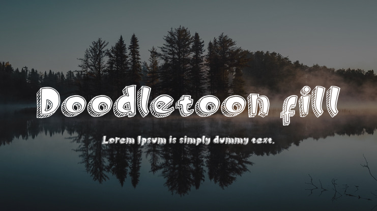 Doodletoon fill Font