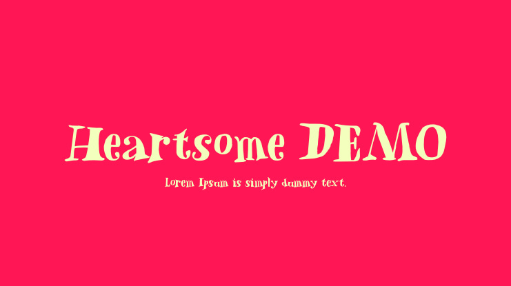 Heartsome DEMO Font