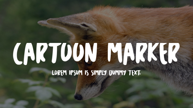 Cartoon Marker Font