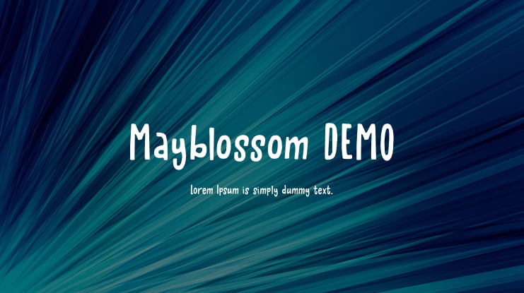 Mayblossom DEMO Font