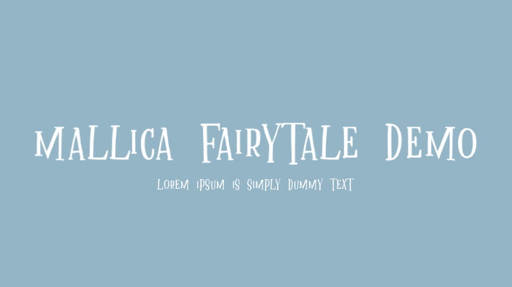 Mallica Fairytale DEMO Font