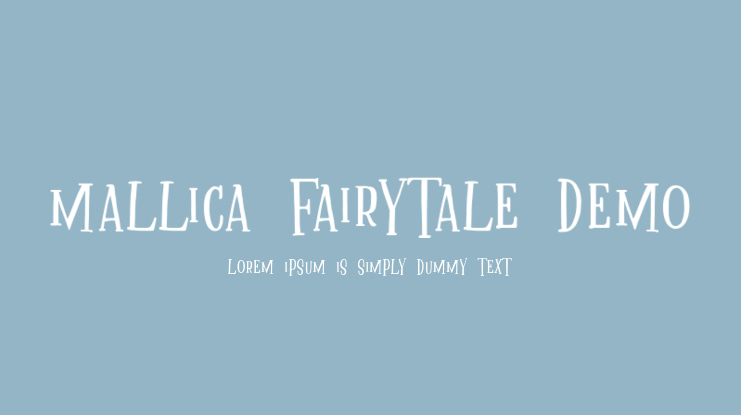 Mallica Fairytale DEMO Font