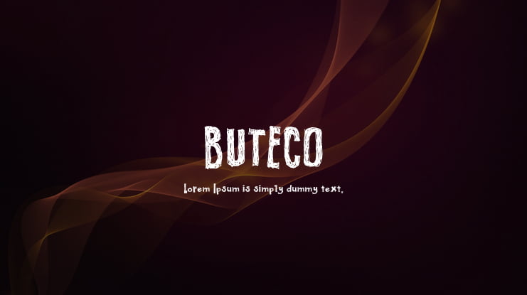 BUTECO Font