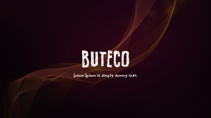 BUTECO Font